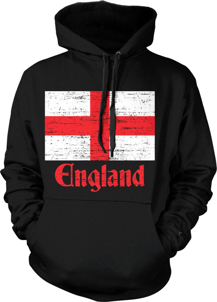 NOFO Clothing Co Flag of England, St George's Cross, English Hooded Sweatshirt