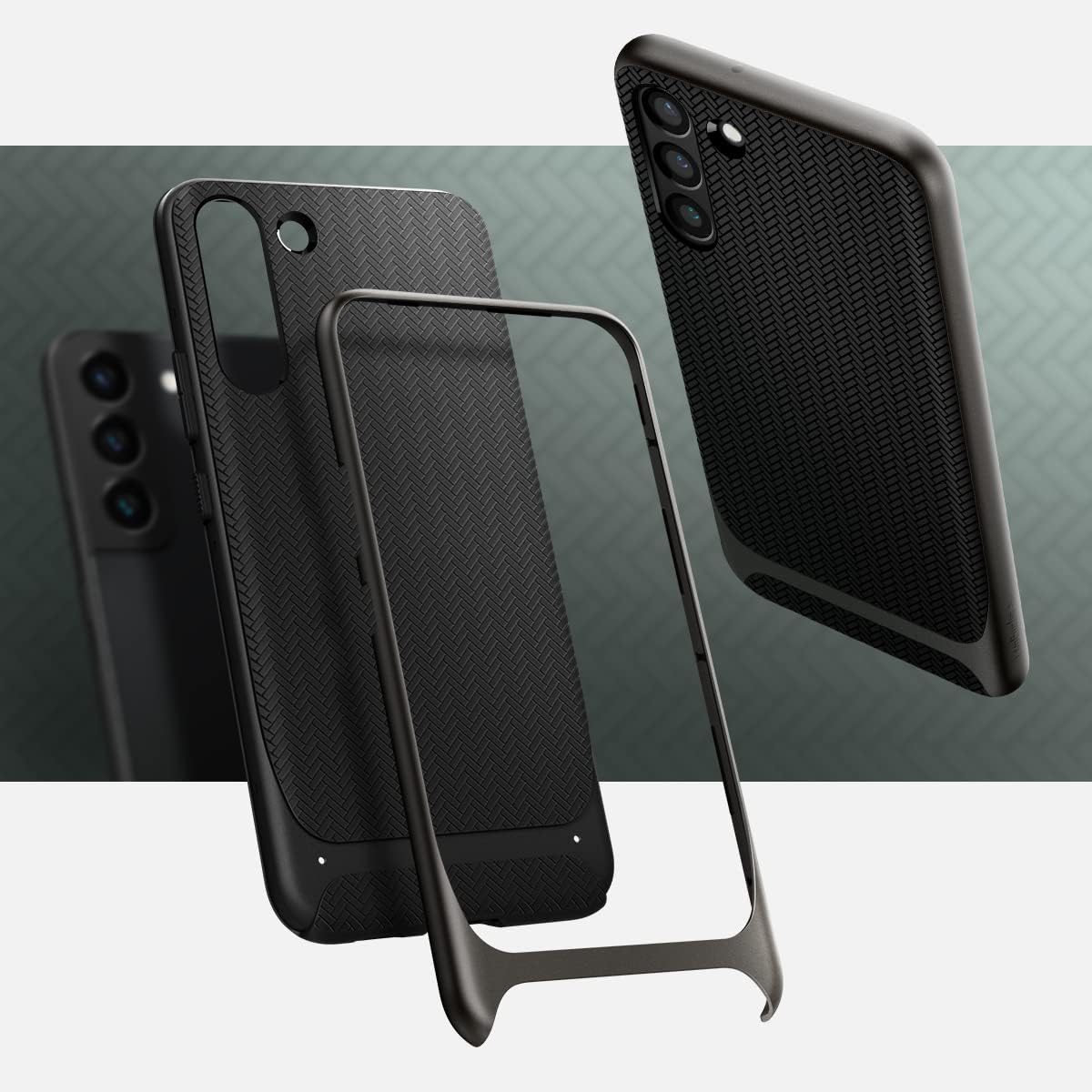 Spigen Neo Hybrid Designed for Galaxy S22 Case (2022) - Gunmetal