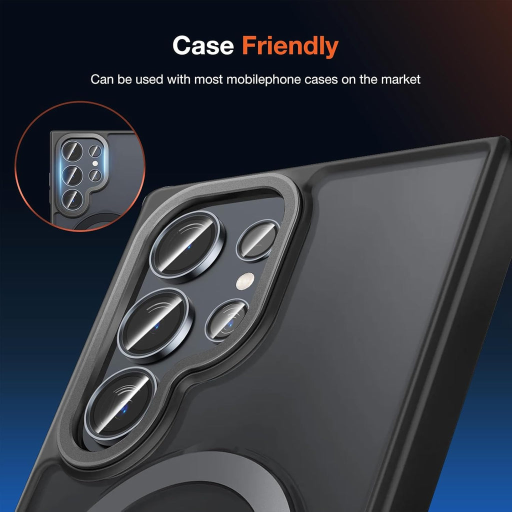VONZEE for Samsung Galaxy S25 Ultra Camera Lens Protector, Scratch-Resistant Ultra-Thin Tempered Glass with Aluminum Edging, Galaxy S25 Ultra Case Friendly, Set of 1 | Titanium Black