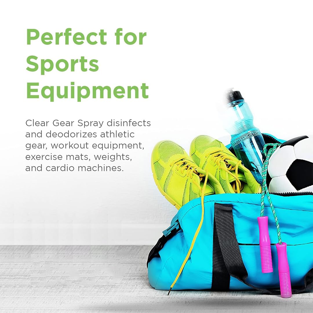 Clear Gear Disinfectant and Deodorizer for Sports Equipment 1 Gallon Bottle