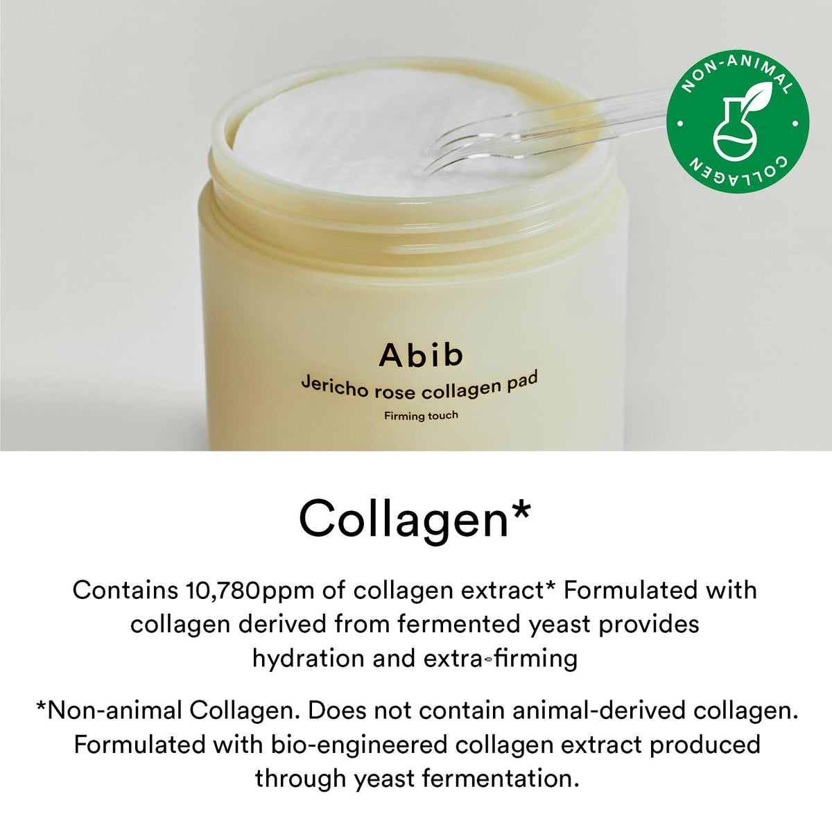Abib Jericho Rose Non-animal Collagen Pad Firming Touch 60pads 8.45 fl.oz. | Korean Anti-aging Toner Pads for Face with Niacinamide, Peptides, Cleansing, Skin Care