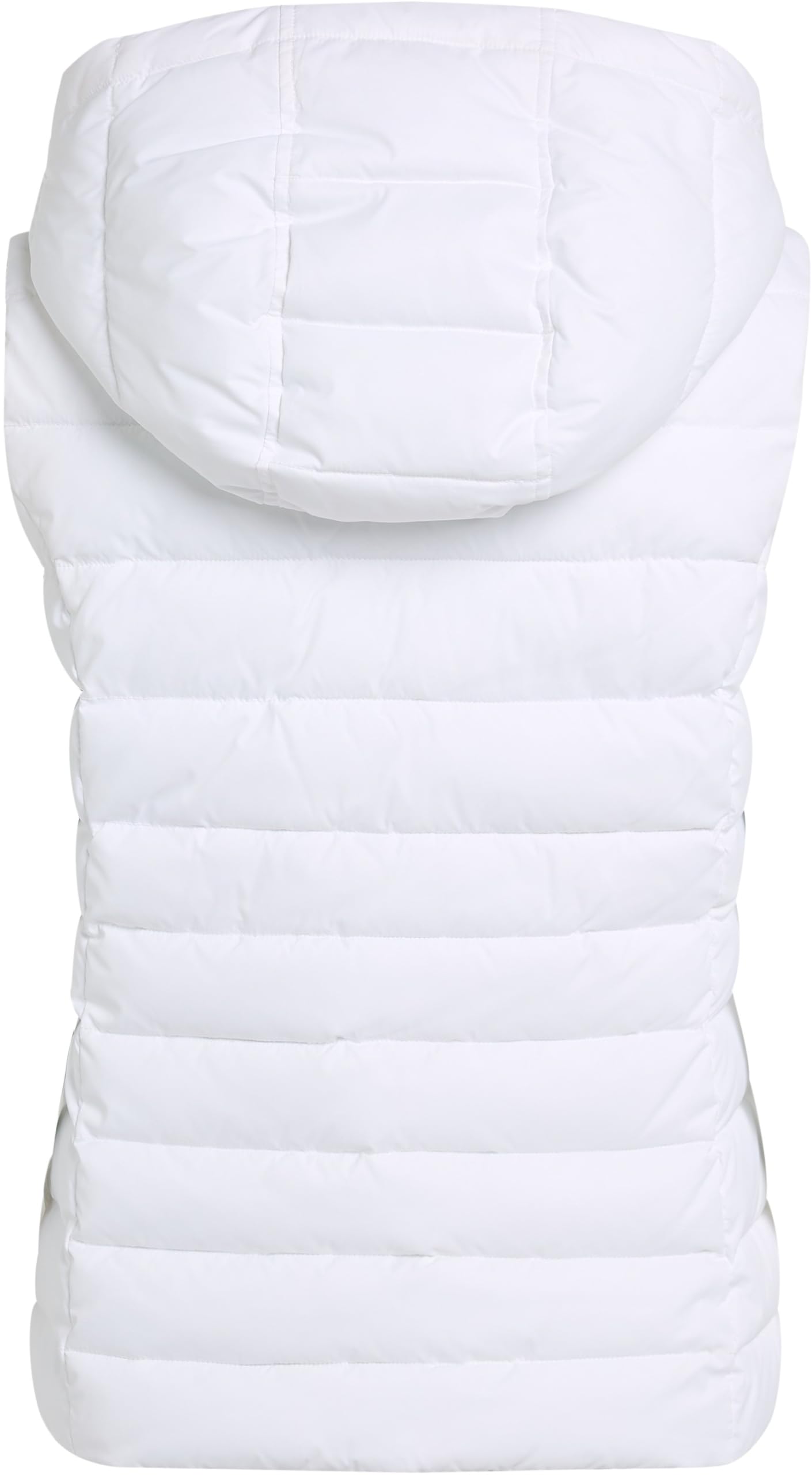 Tommy Jeans Chaleco Mujer Basic Hooded Vest con Capucha, Blanco (White), L