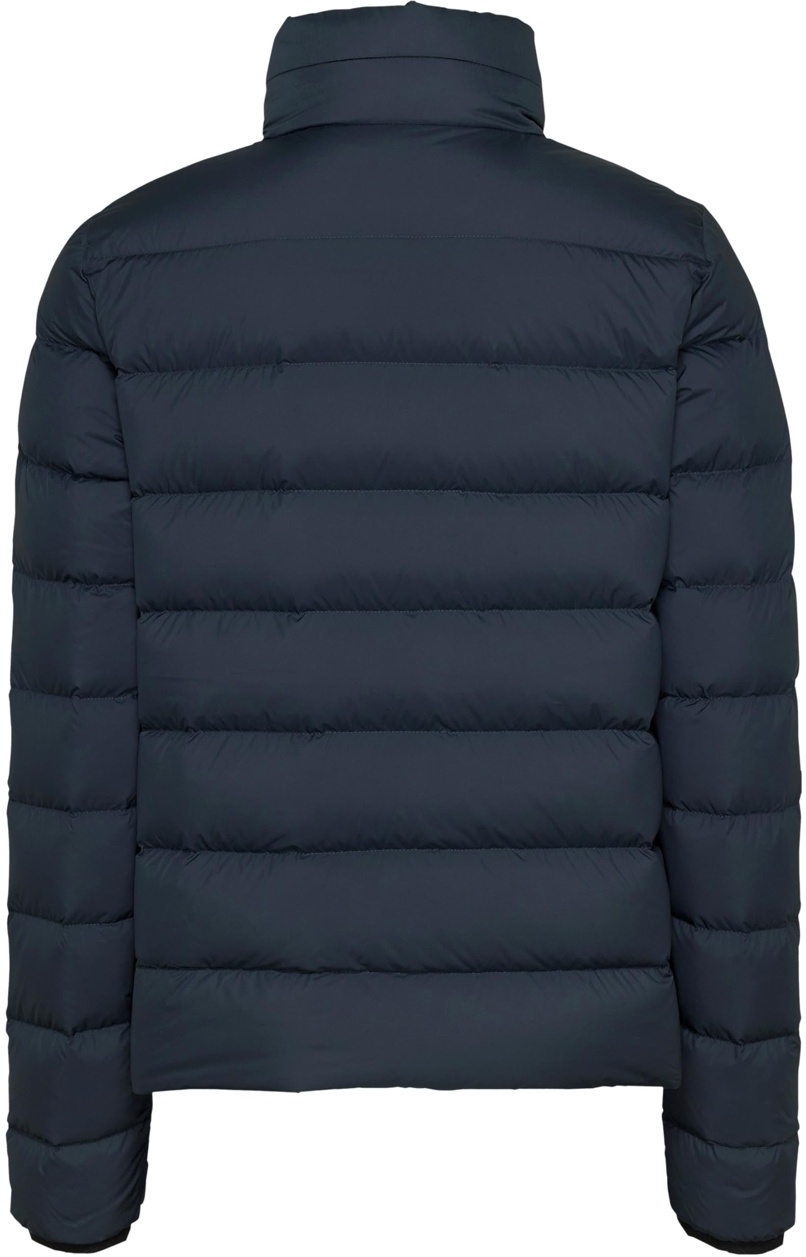 Tommy Jeans Cazadora de plumas Mujer Down Printed con cuello alto, Azul (Dark Night Navy), M