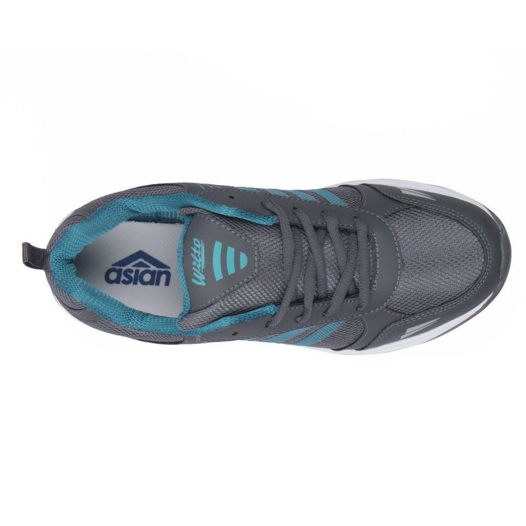 ASIAN Men's Wonder-13 Firozi Mesh Sports Running Shoes UK-9 Green