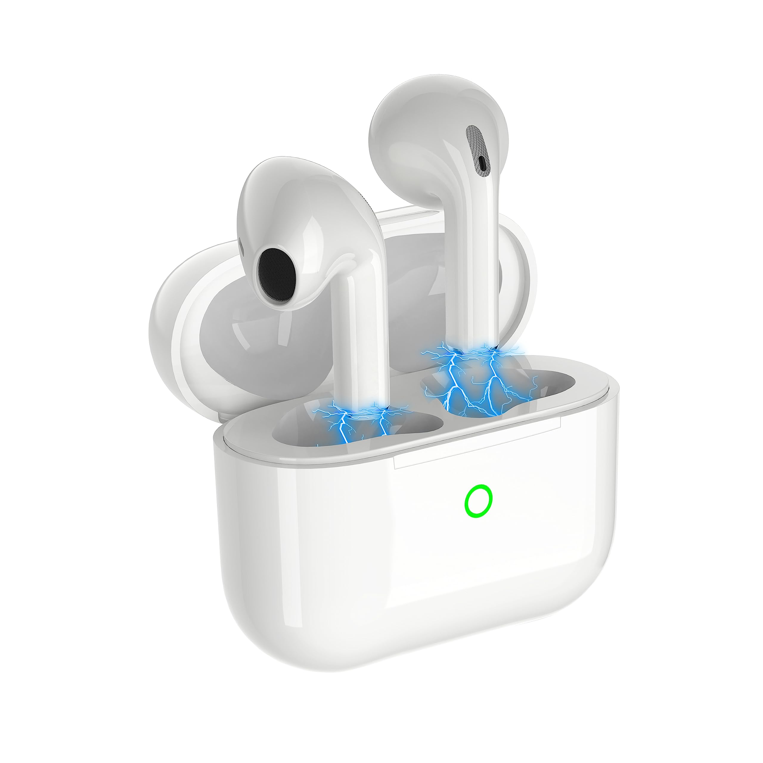 Draadloze Oortjes, ENC Ruisonderdrukkende Draadloze Bluetooth 5.3 Hoofdtelefoon, Draadloze Stereokoptelefoon Met Microfoon, Touch, IPX7 waterdicht, 35 uur speeltijd, Geschikt Voor Sport/Werk