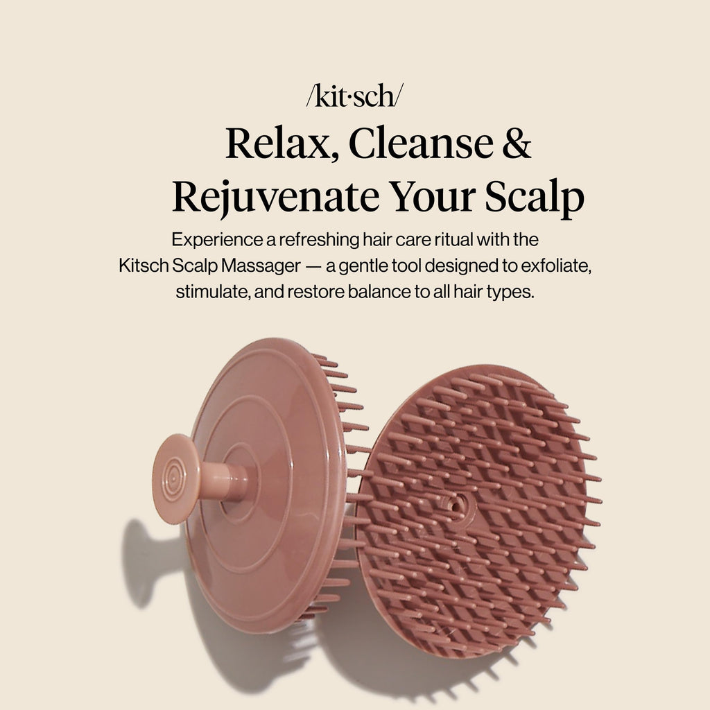 Kitsch Scalp Massager for Hair Care - Shampoo Brush Scalps - Terracotta