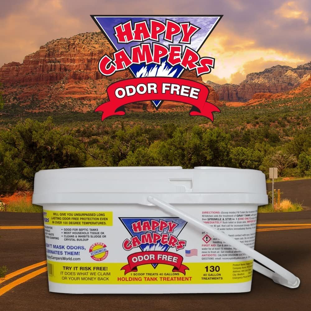 Happy Campers RV Toilet & Holding Tank Treatment – 130 Treatments