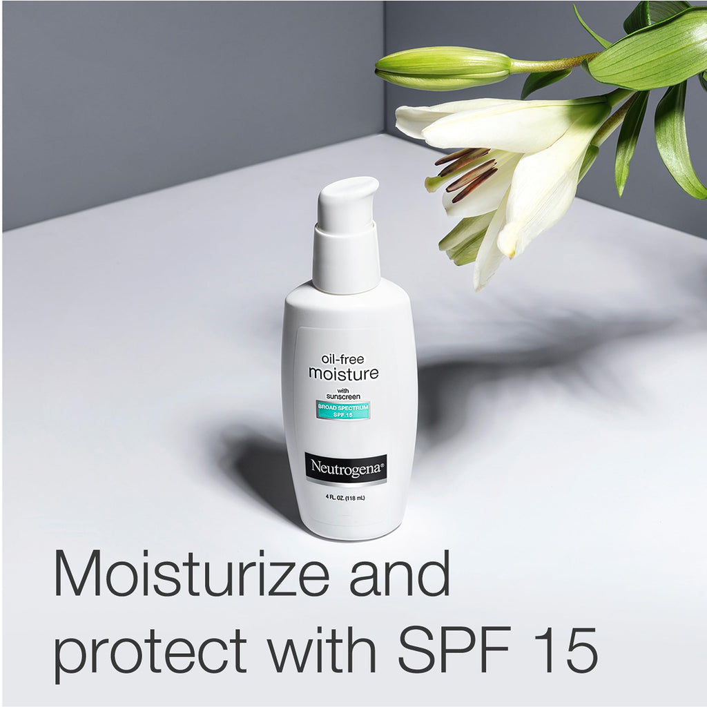 Neutrogena Oil-Free Moisture With Broad Spectrum Spf 15 Sunscreen, 4 Fl. Oz.