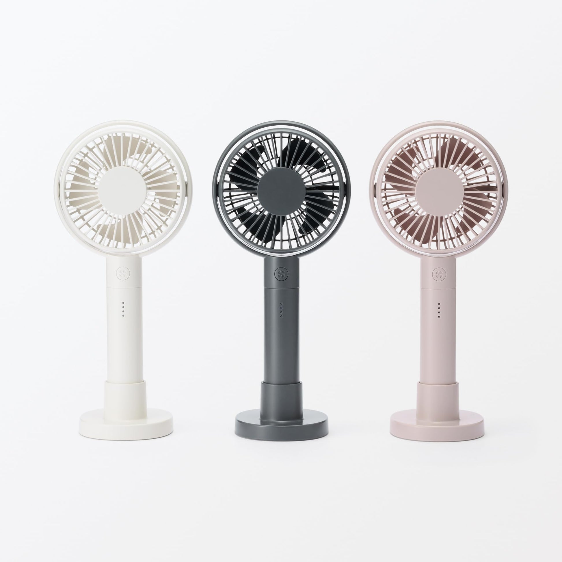 無印良品 MUJI 83926007 Adjustable Angle Rechargeable Handy Fan, White/MJ-MH4-WH