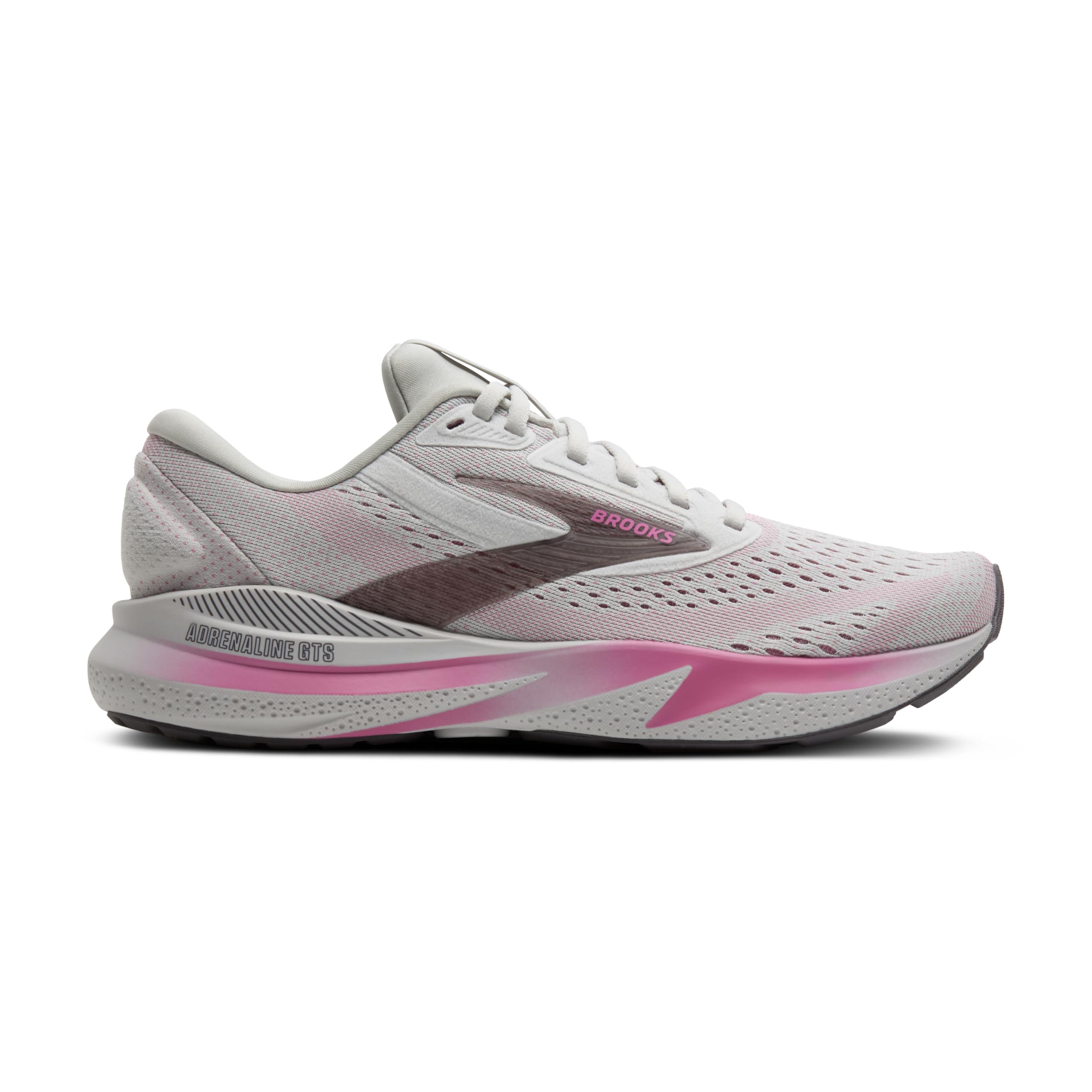 Brooks Adrenaline GTS 24, Zapatillas Deportivas Mujer, Oyster Excalibur Pink, 39 EU