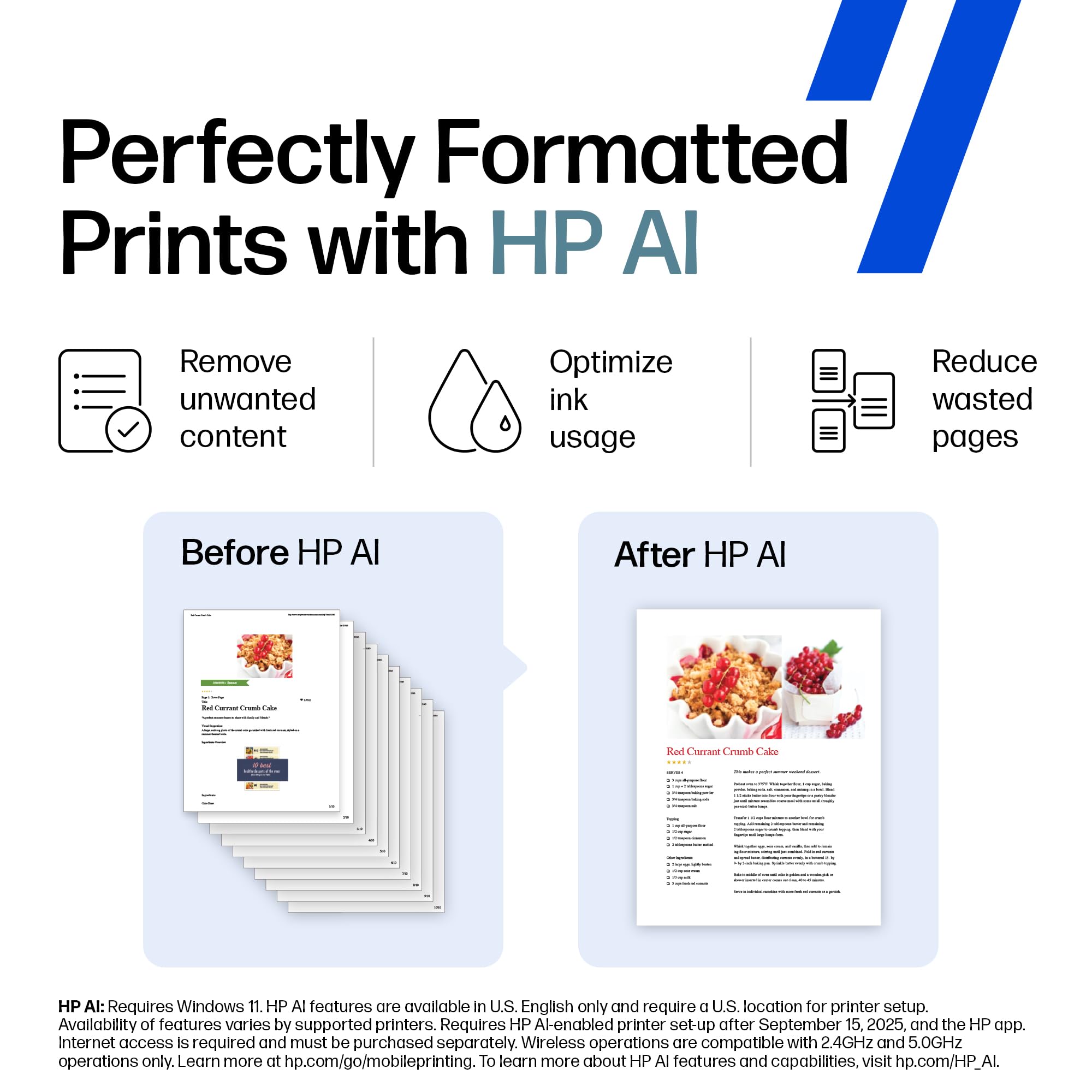 HP DeskJet 2827e Wireless All-in-One Color Inkjet Printer, Scanner, Copier, Best-for-Home, 3 Month Instant Ink Trial Included, AI-Enabled (6W7F5A)