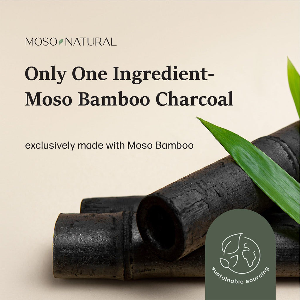 Moso Natural Hava Temizleme Torbası 200 g (4 Paket) Arabalar, Dolaplar, Banyo, Evcil Hayvan Alanları için Kokusuz Koku Giderici. Premium Moso Bambu Kömür Koku Emici (Kömür Grisi)