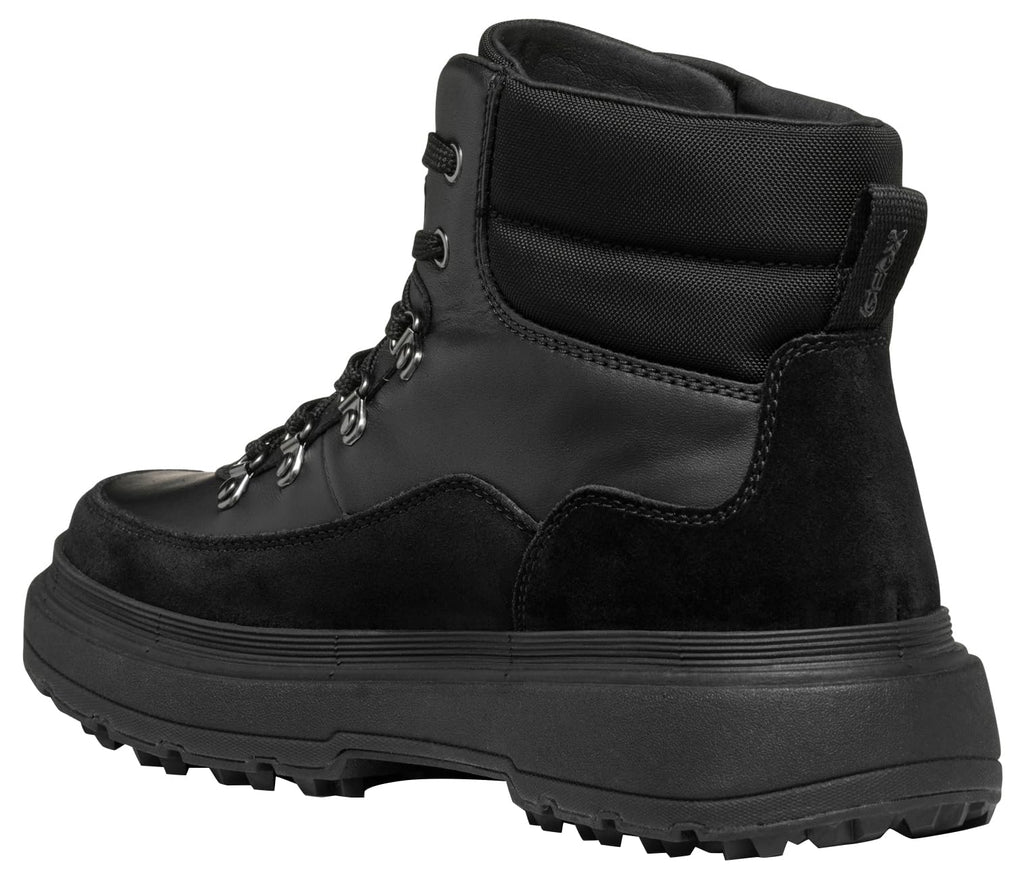 Geox D Lamidie + Grip ABX, Bota de Tobillo Mujer, Black, 37 EU