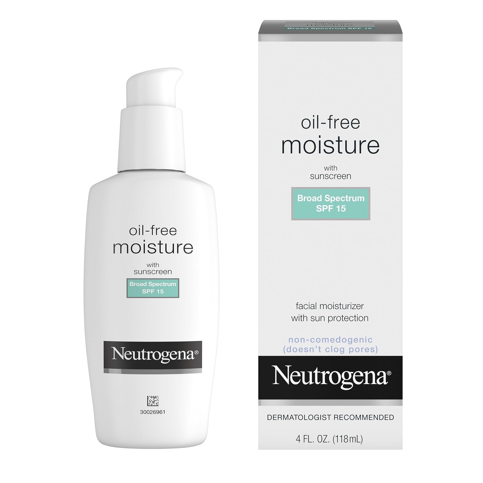Neutrogena Oil-Free Moisture With Broad Spectrum Spf 15 Sunscreen, 4 Fl. Oz.