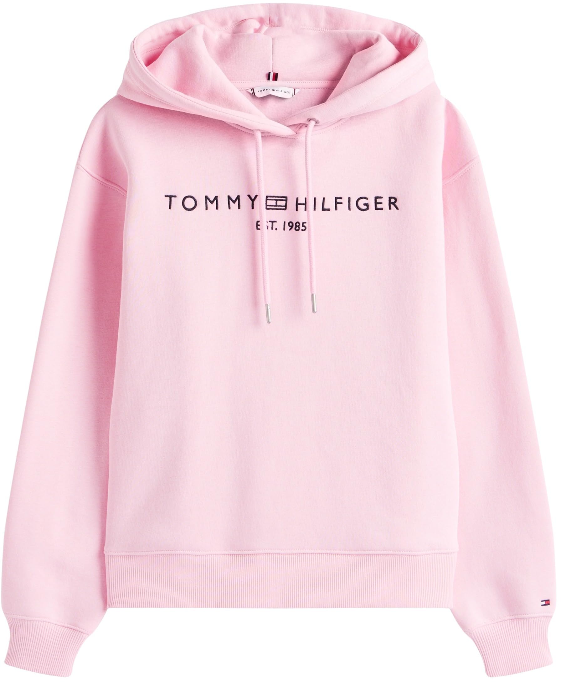 Tommy Hilfiger Hoodie Mujer con Logotipo, Rosa (Classic Pink), XXS