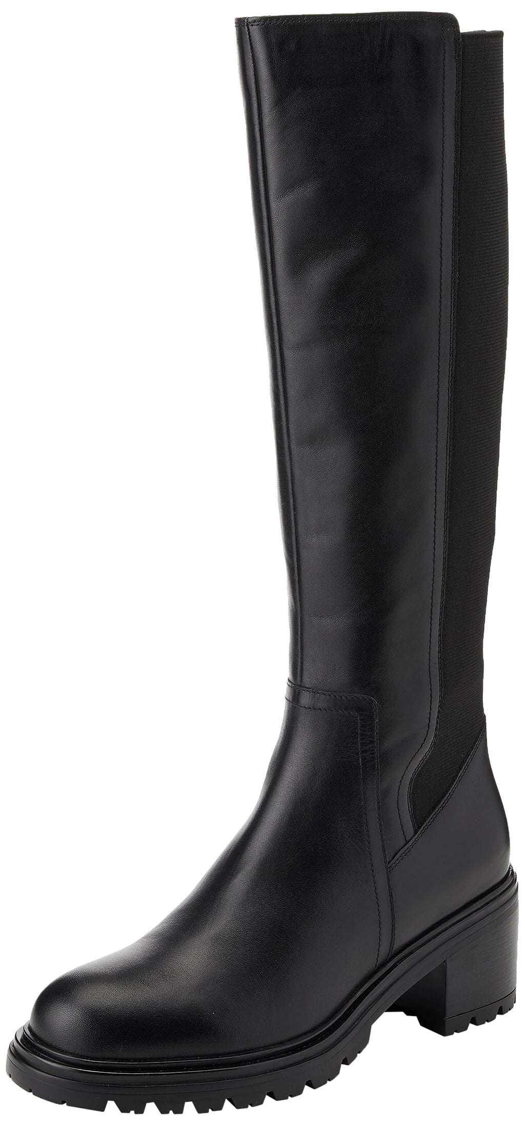 Geox D Damiana, Bota hasta la Rodilla Mujer, Black, 36 EU