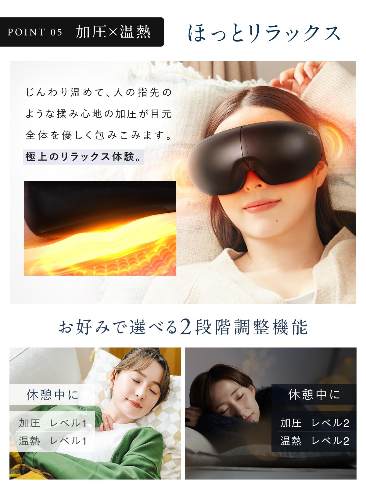NIPLUX Eye Warmer, EMS EYE RELAX, Eye Massage, Hot Eye Mask, EMS Eye Care, Eye Warming Goods, Eye Area, EMS Foldable, Father's Day Gift
