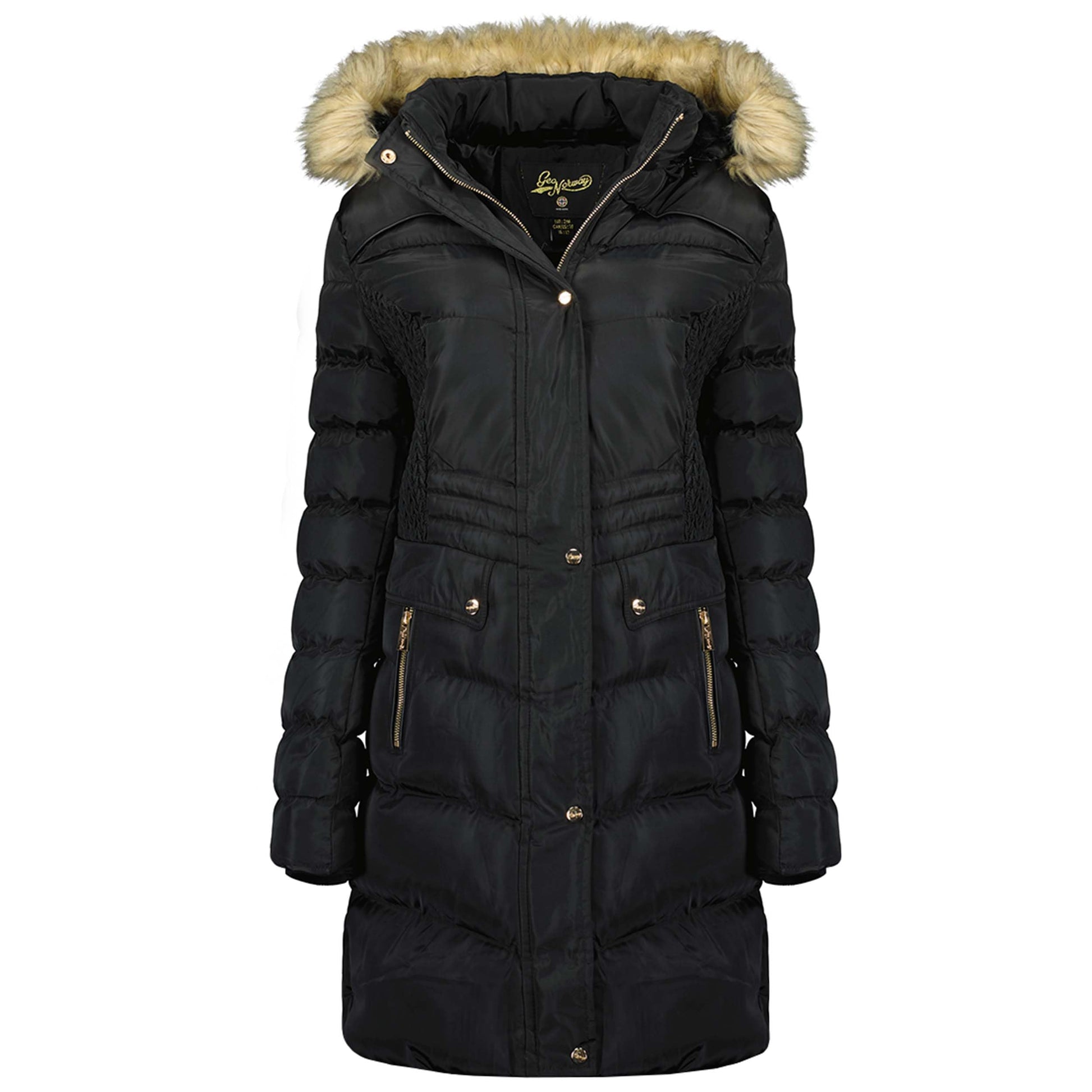 Geographical Norway Badonna Lady Parka de Mujer, Noir, L