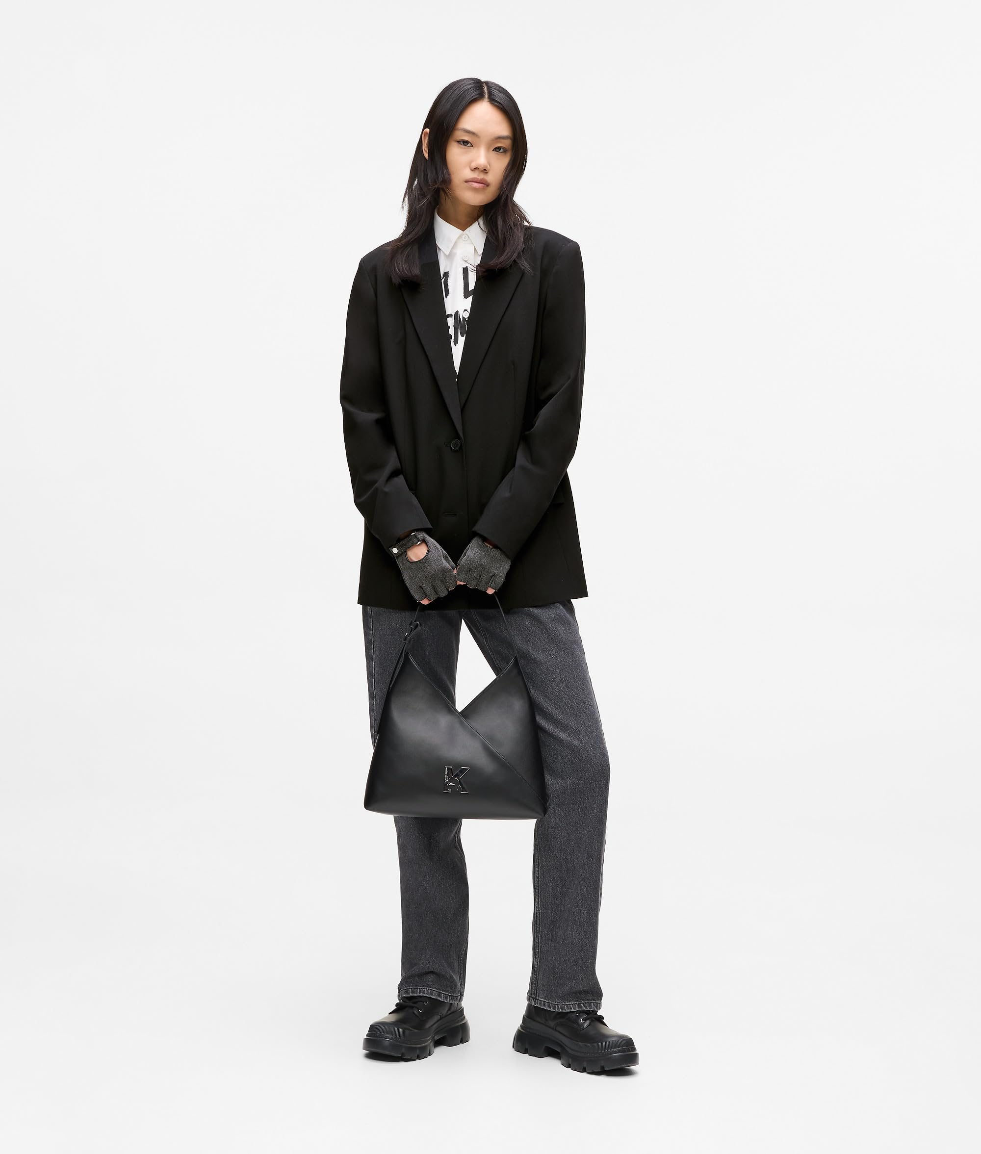 KARL LAGERFELD JEANS, Mujeres, Karl Blazer, Corte Regular, Negro, XS
