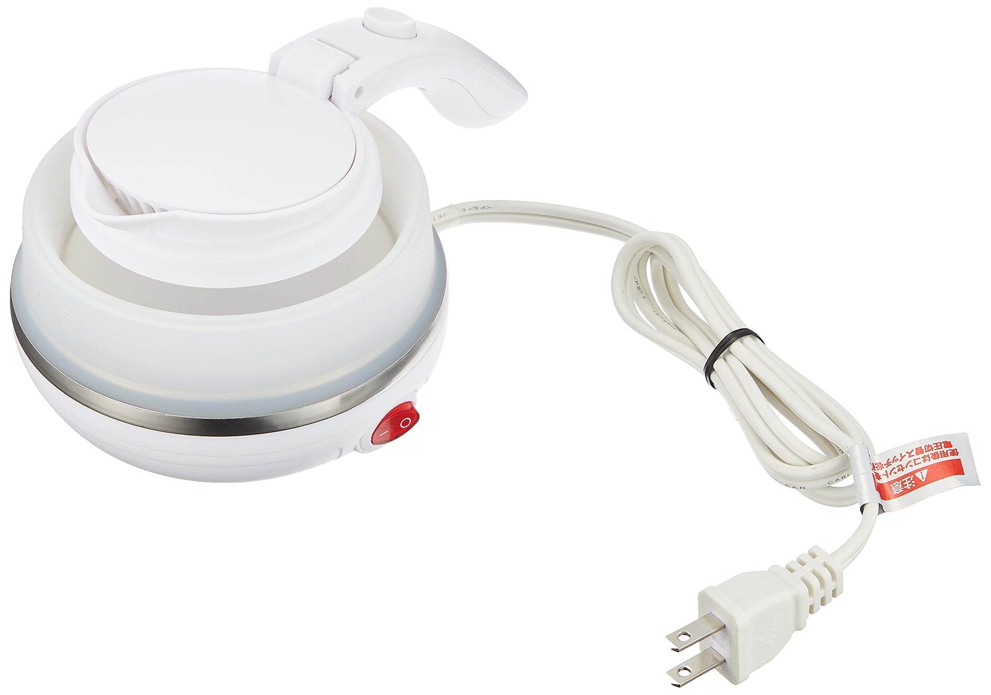 miyoshi co.ltd MCO collapsible travel kettle 500ml voltage switchable White MBE-TK02 / WH