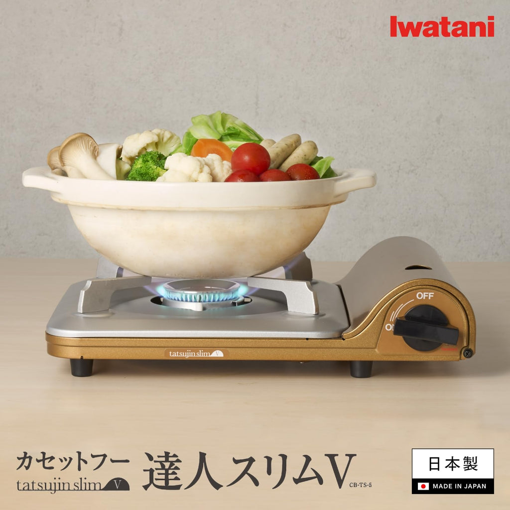 Iwatani CB-TS-5 Iwatani Cassette Gas Stove, Tatsujin Slim V, Disaster Prevention, Made in Japan
