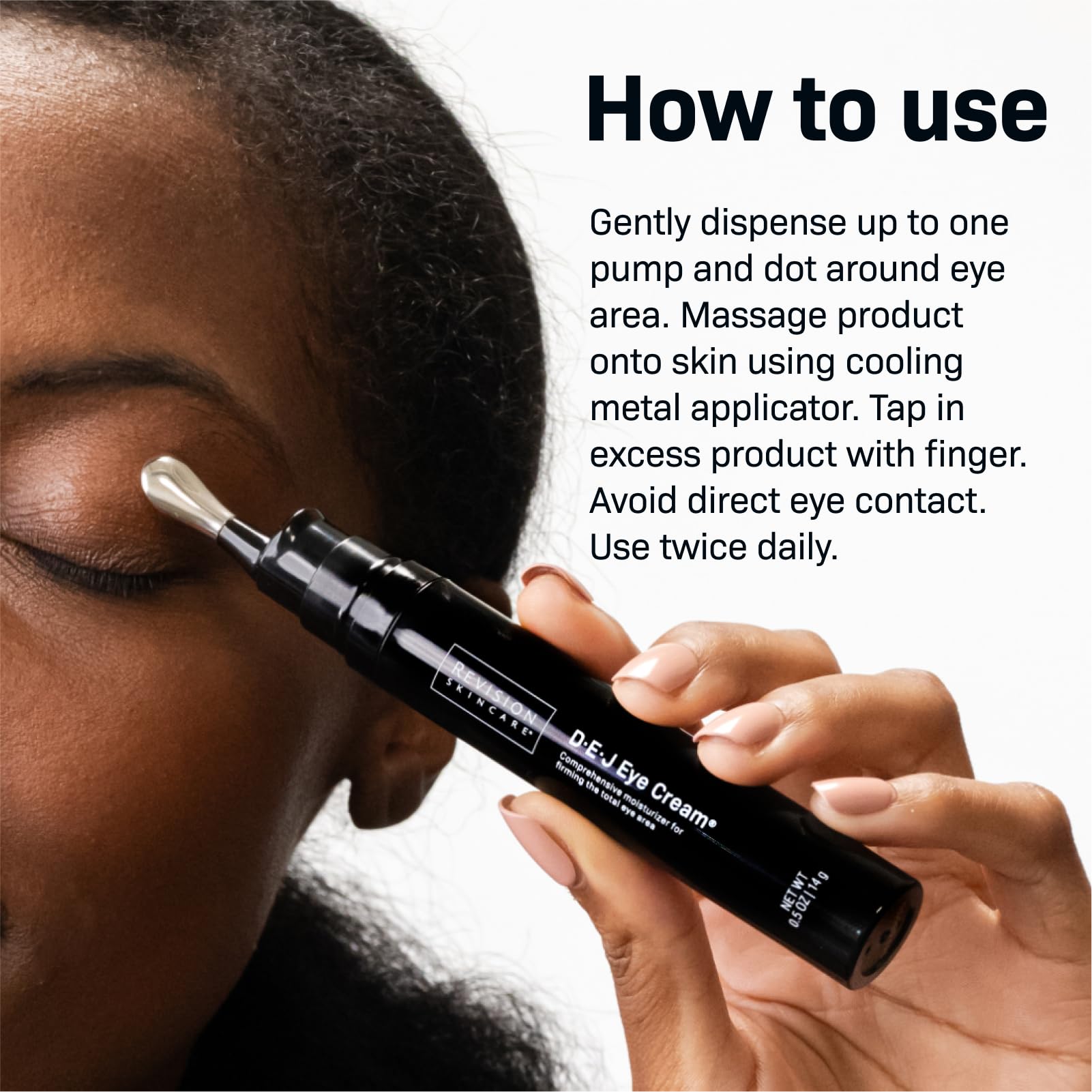 Revision Skincare D·E·J Eye Cream®, Firming and Moisturizing Treatment for Fine Lines, Wrinkles and Crow’s Feet, 0.5 fl oz