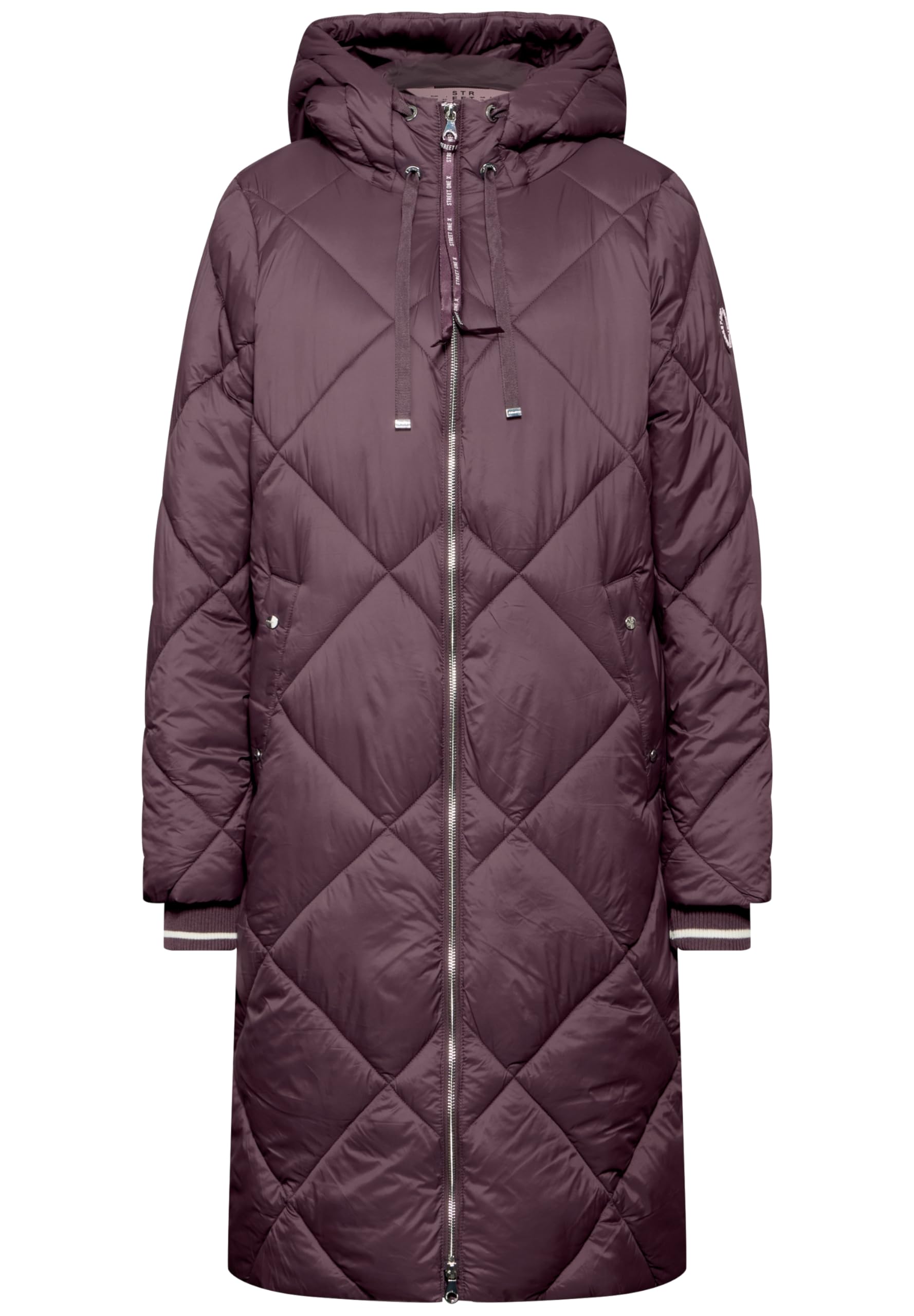 Street One A201972 Chaqueta Acolchada con Forro, Berry Brown, 36 Mujeres