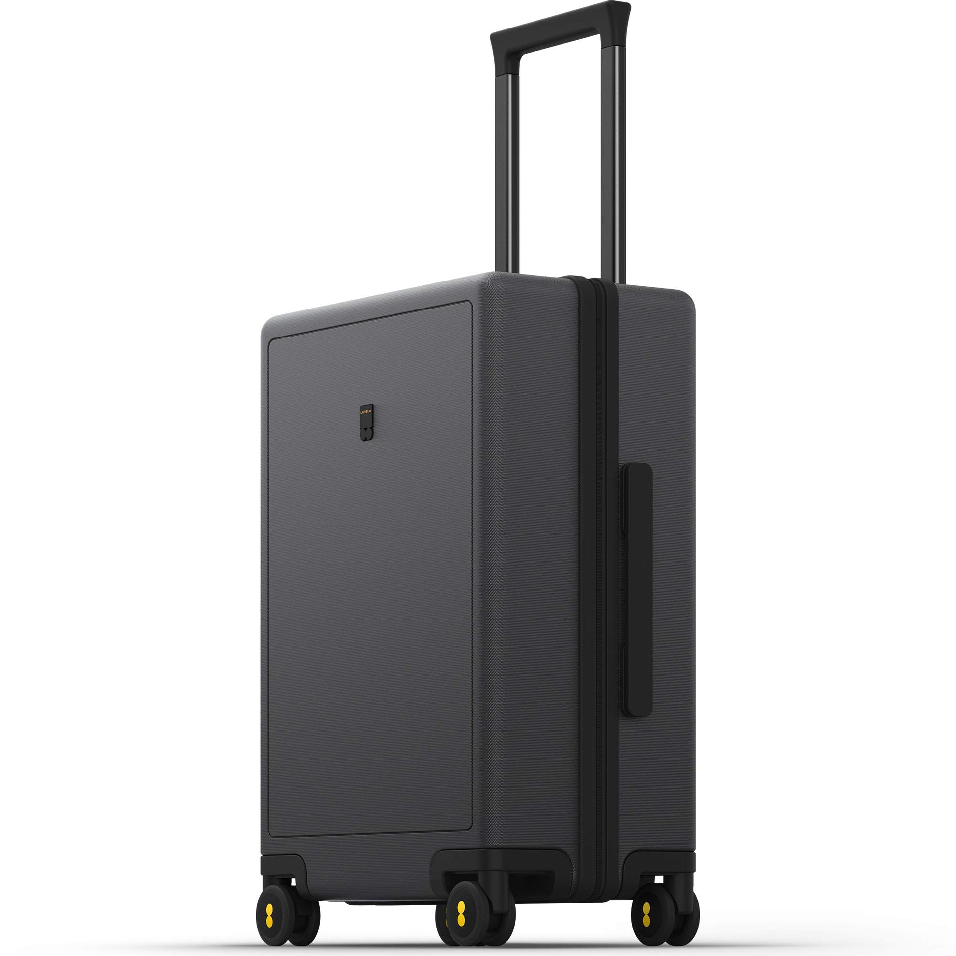 LEVEL8 Rolling Carry on Luggage Airline Approved, Carry on Suitcases with Wheels, Lightweight Luminous Textured Luggage for Men Women, Tsa Approved, 20-Inch Carry-On, Dark Grey
