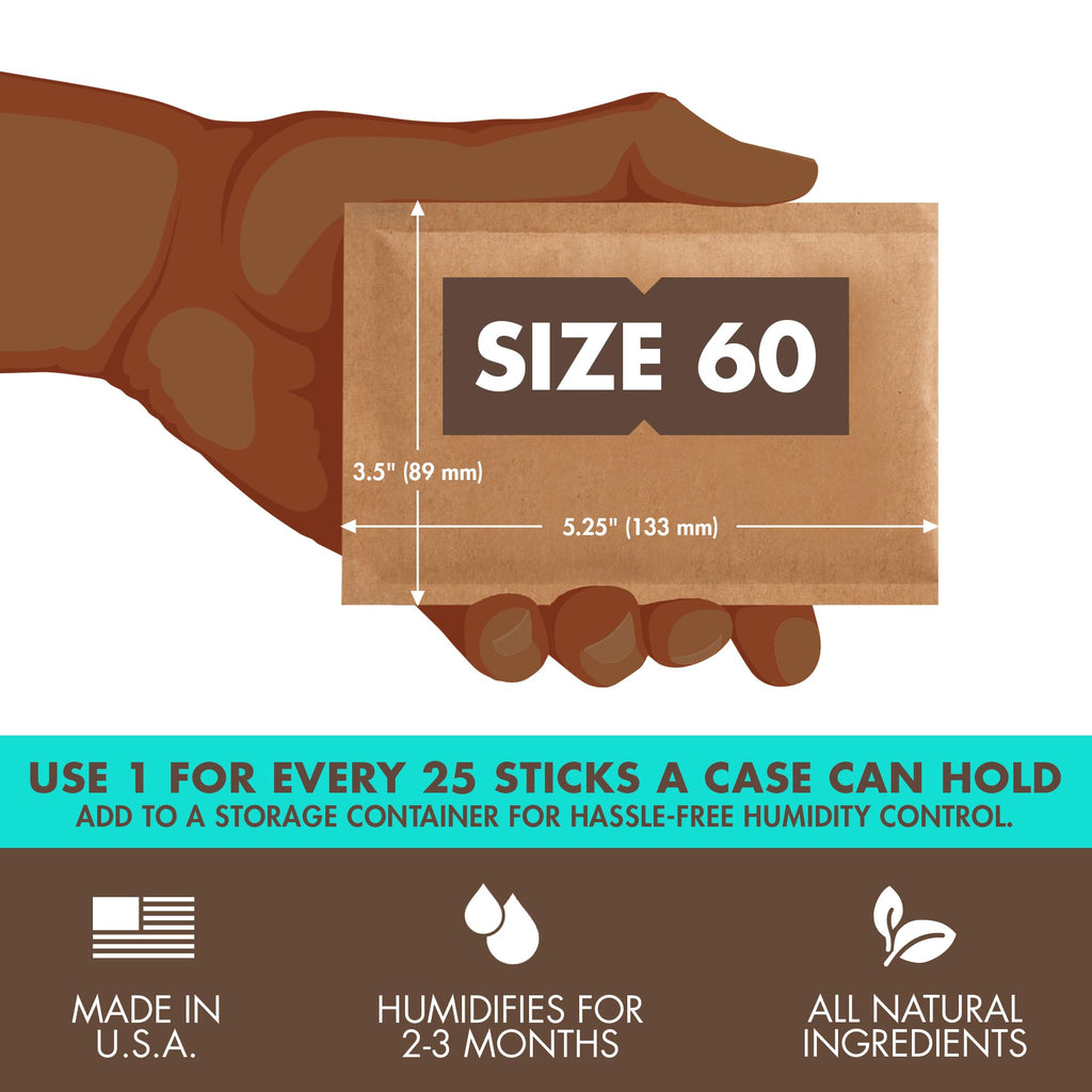 Boveda 65% Humidity Control Packs, Size 60, 12-Ct - Long-Term Aging