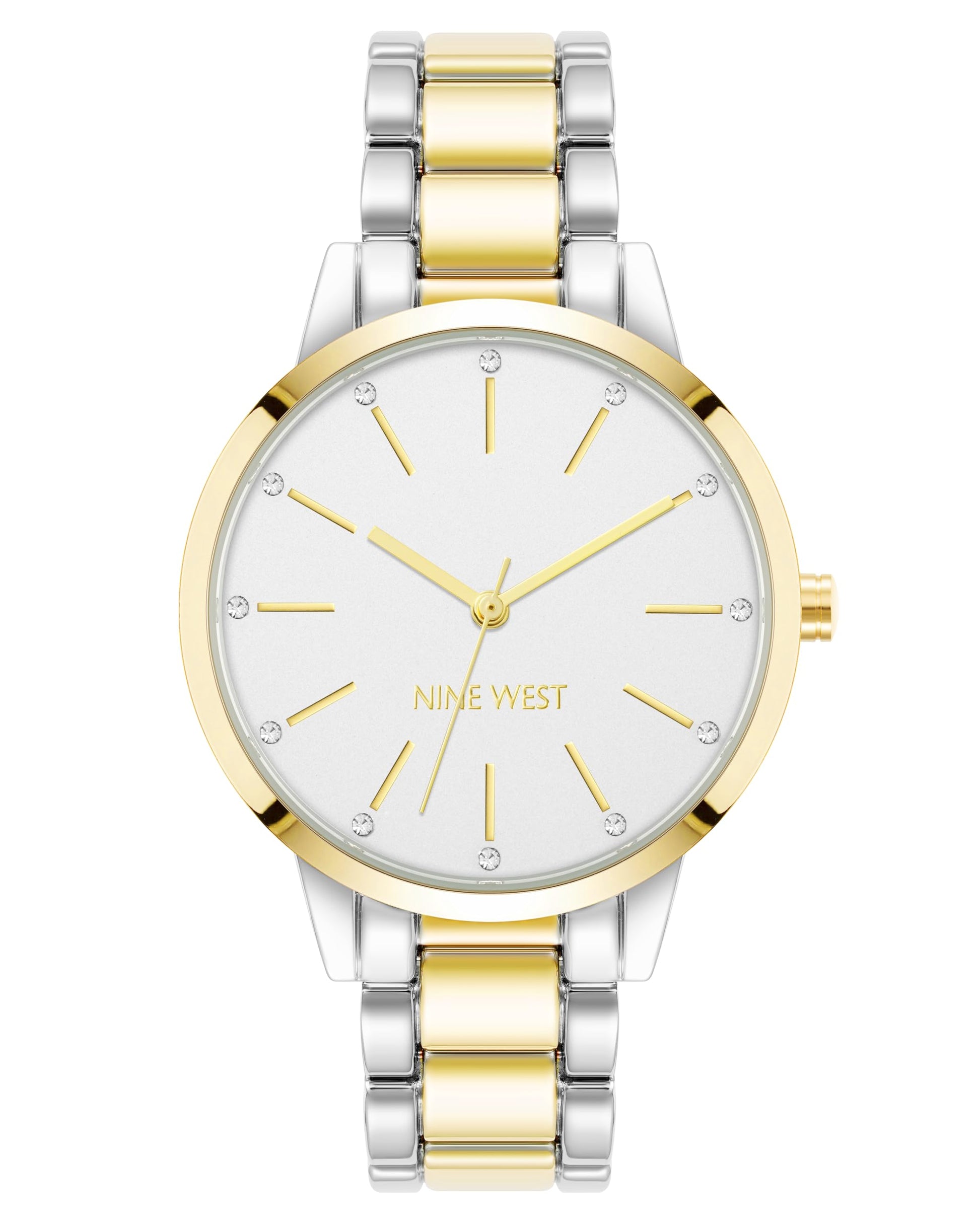 Nine West Women's Genuine Crystal Accented Bracelet Watch