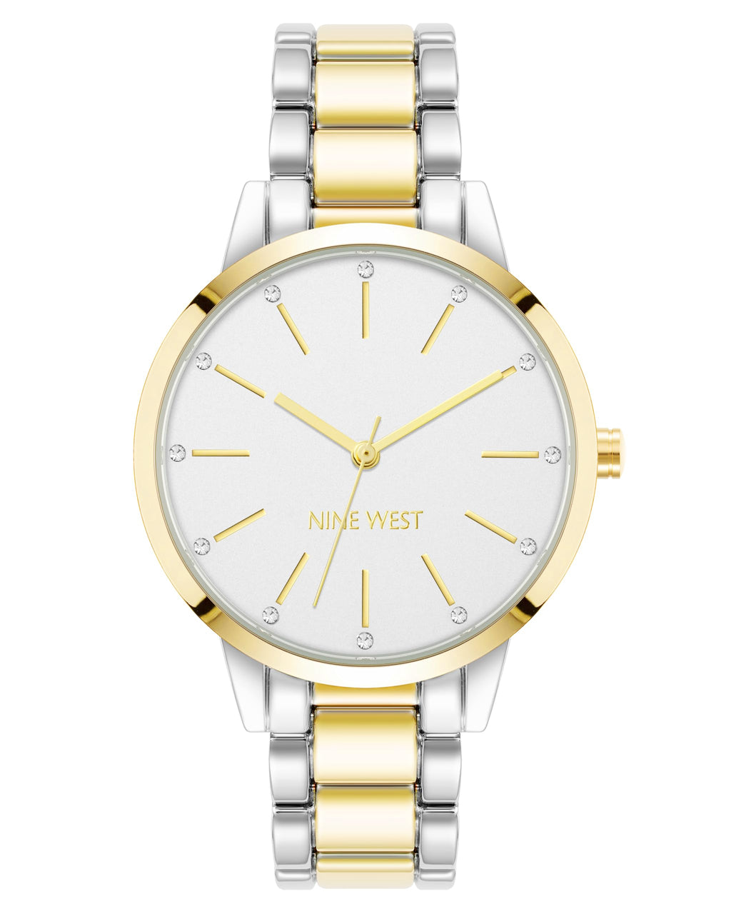 Nine West Women's Genuine Crystal Accented Bracelet Watch