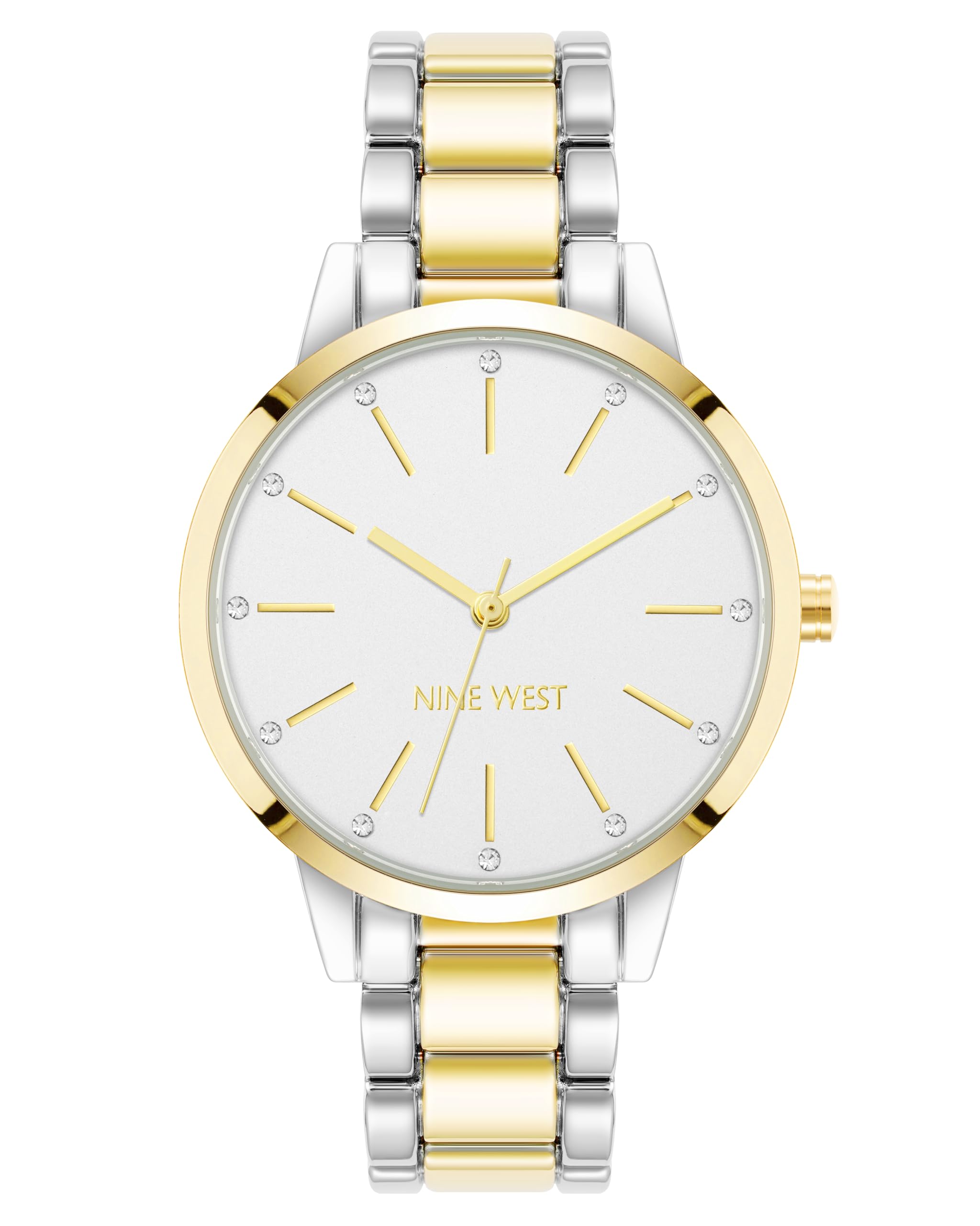 Nine West Women's Genuine Crystal Accented Bracelet Watch