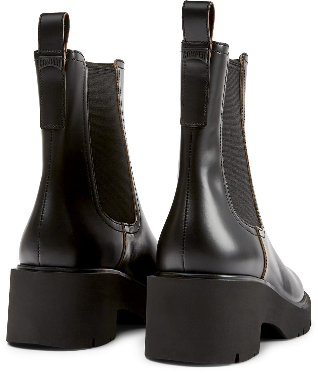 Camper Women's Modern Chelsea Boot, Black, 37 EU