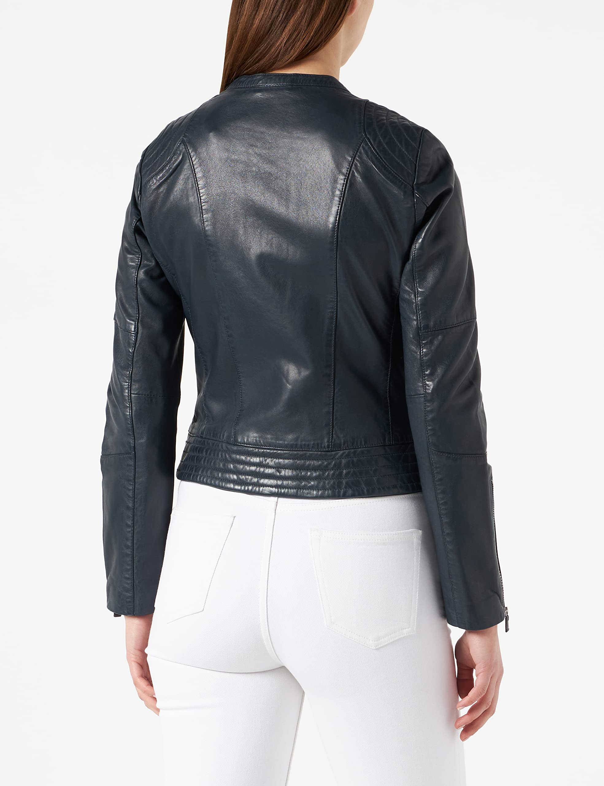 Naf Naf Cbiker Blazer, Azul Marino, 38 para Mujer