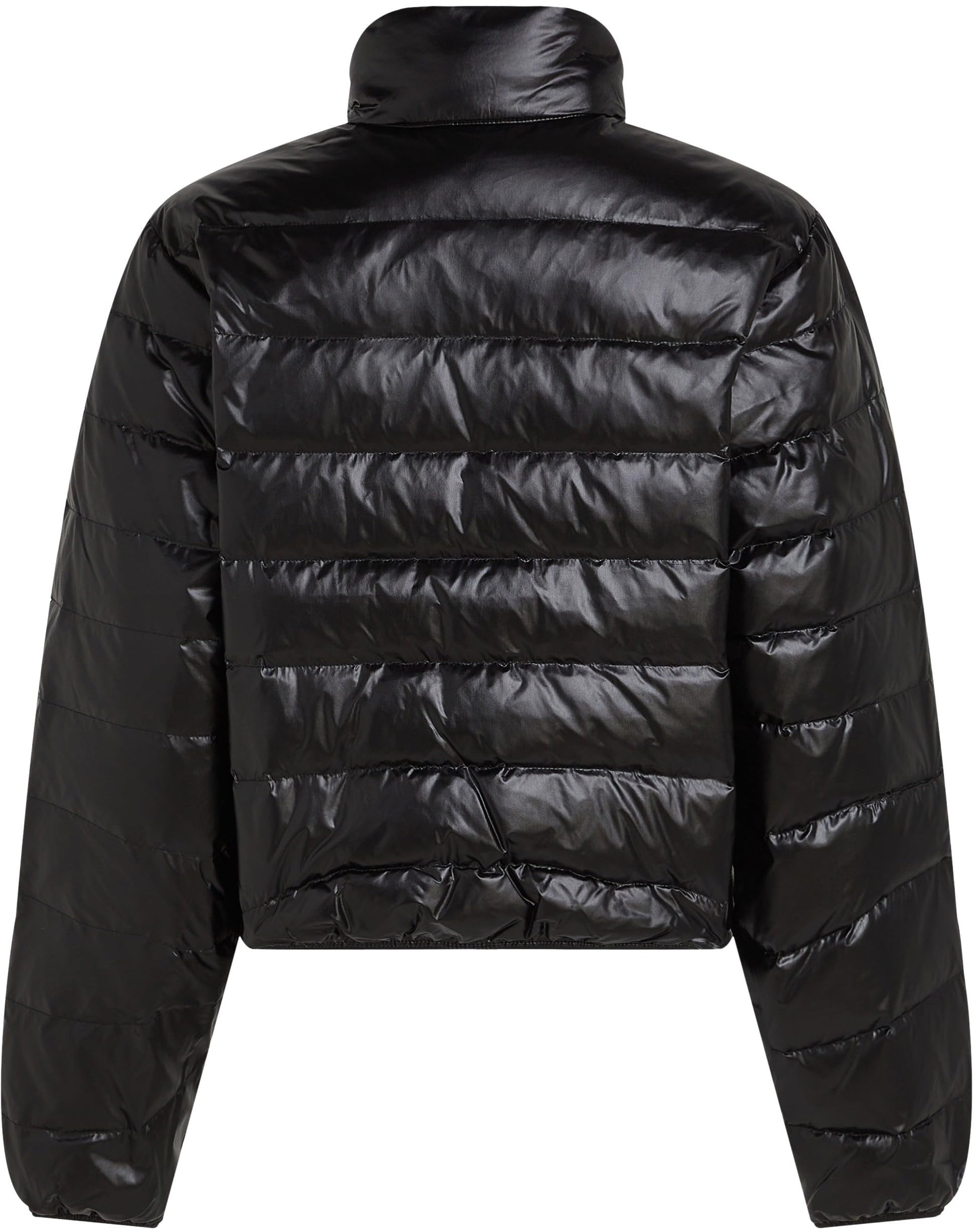 Calvin Klein Cazadora acolchada Mujer Down Shine brillante, Negro (Ck Black), XS