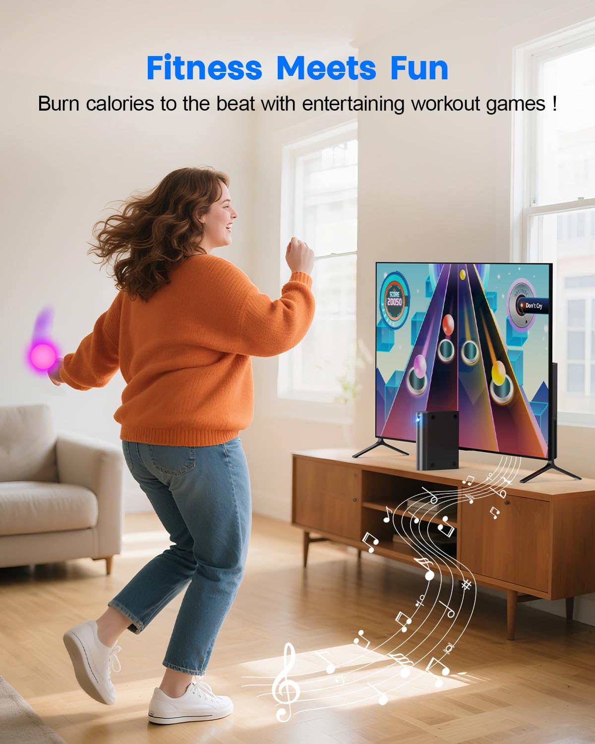 MetFut AR Motion Consola de juegos - Sistema de videojuegos Plug & Play para niños y familias. Ideal para juegos físicos en interiores, diversión interactiva familiar, fiestas de juegos, juegos
