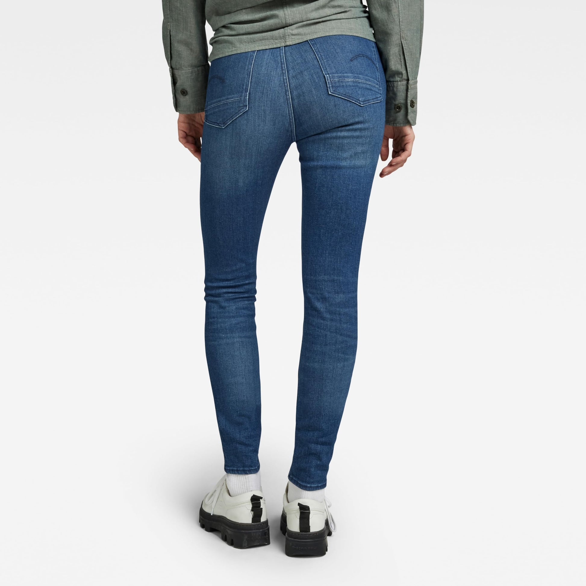 G-Star Para Mujer Jeans Kafey Ultra High Skinny, Azul (faded neptune blue D15578-6550-C571), 26W / 30L