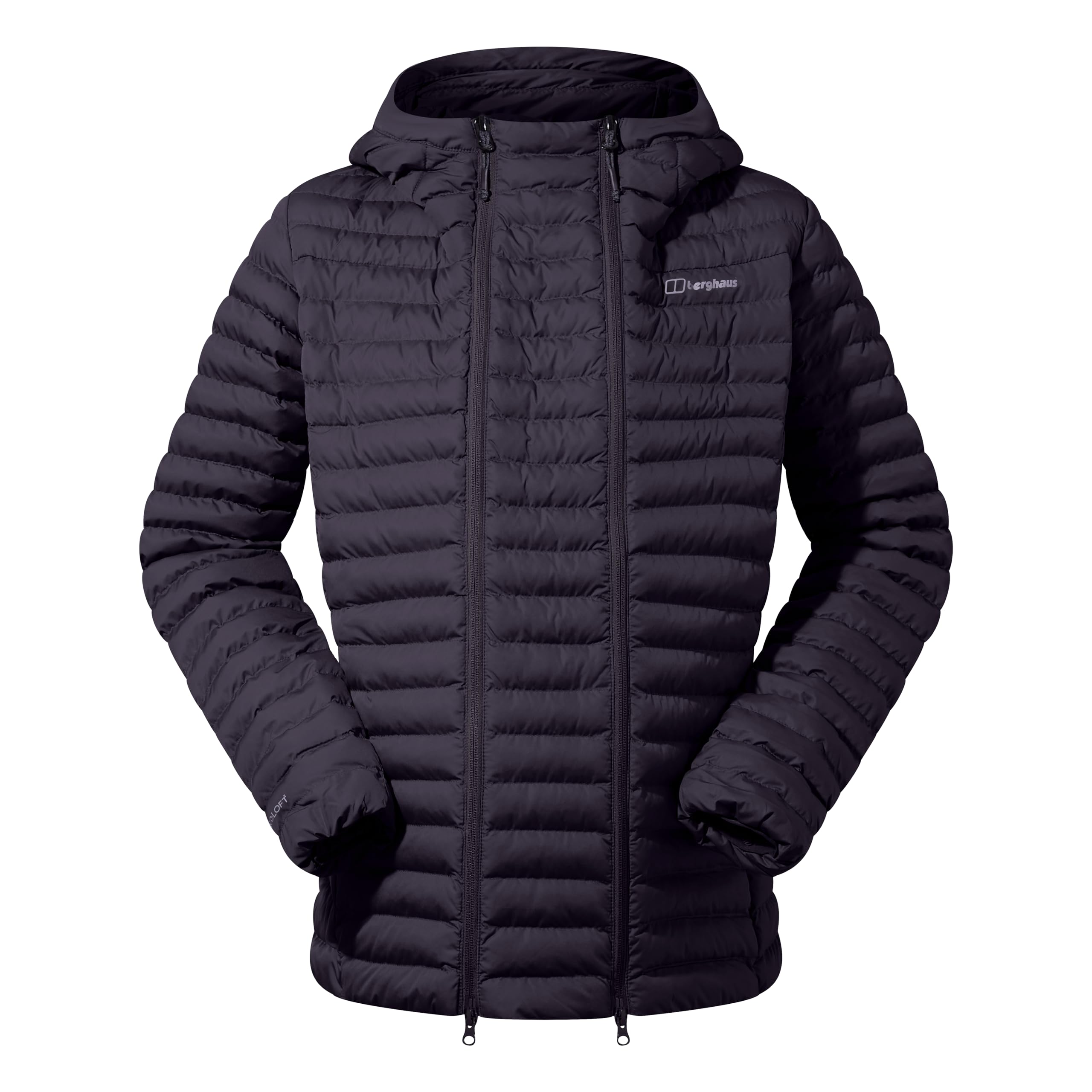 Berghaus Nula Hooded Maternity 2in1 Chaqueta para Mujer, Negro azabache, 40