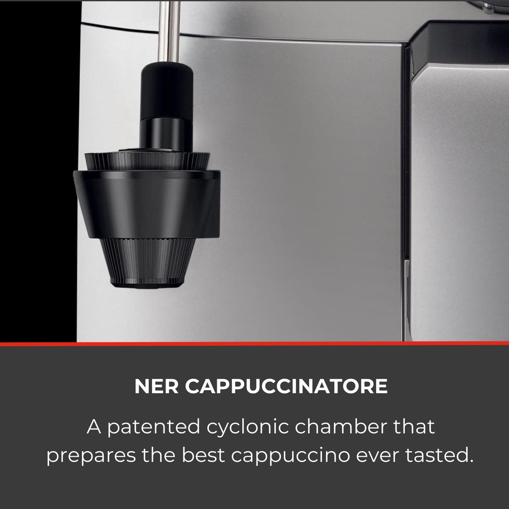 Gaggia HD8749/11 Naviglio Deluxe - Cafetera Automática, para Espresso y Cappuccino, Café en Grano, 1,5 L, 100% Made in Italy 15 Bar, 1850 W, 230V, Plata, 100% Made in Italy