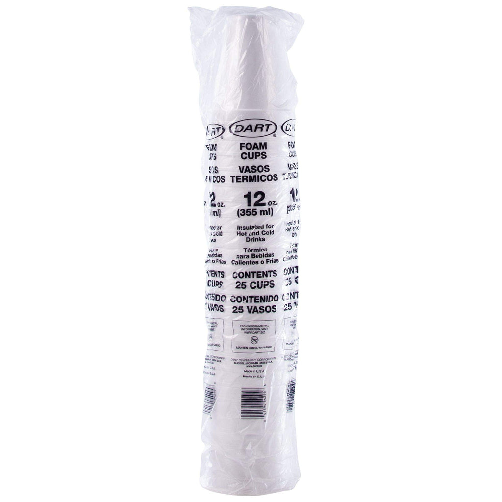 Dart 12 oz Insulated Foam Hot/Cold Cup, 12J12 (1,000 Count)
