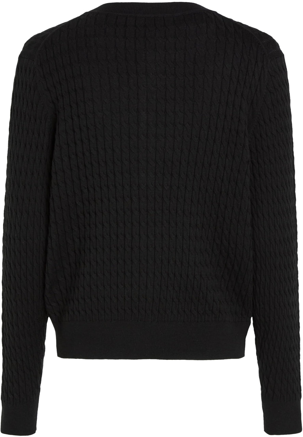Tommy Hilfiger Cárdigan Mujer Trenzado, Negro (Black), XL