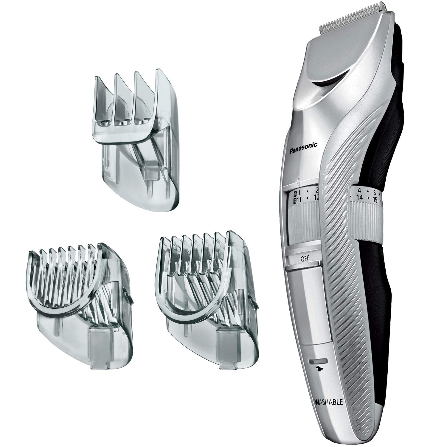 Panasonic Hair Cutter Hair Clipper Rechargeable/AC Type Silver ER-GC75-S