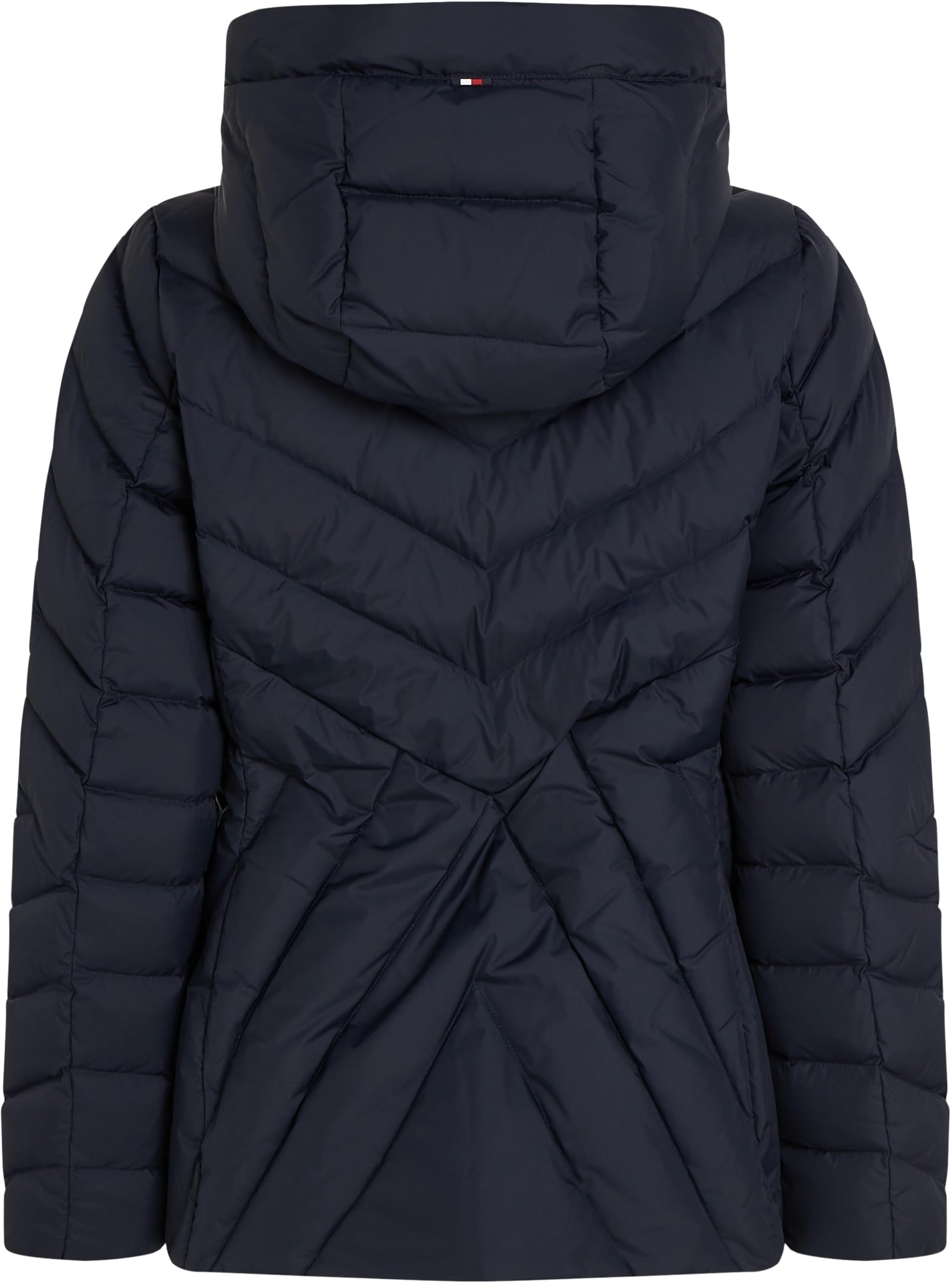 Tommy Hilfiger Cazadora de Plumas Mujer Down Jacket con Capucha, Azul (Desert Sky), XS