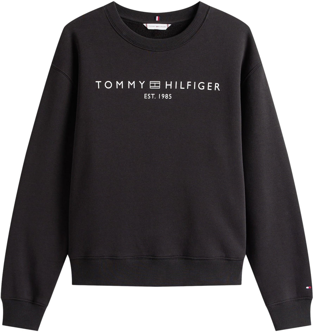 Tommy Hilfiger Sudadera Mujer sin Capucha, Negro (Black), XXL
