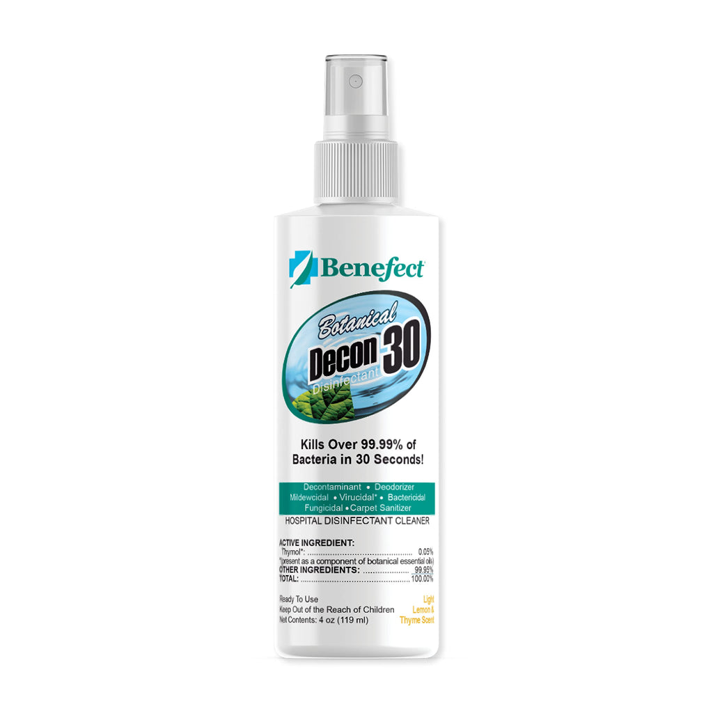 Benefect Botanical Decon 30 Disinfectant Cleaner - All Natural Formula for Effective Cleaning Power - Ideal for Restoration Jobs & Water Damage - 20476 - 1 Gallon