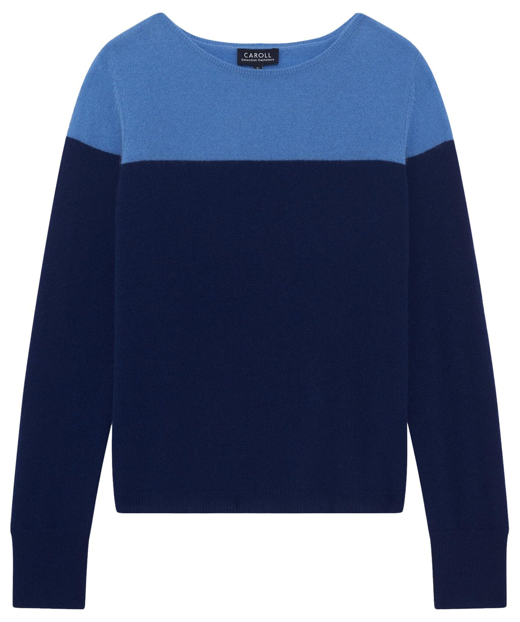 Caroll 232k-mzoe Jersey de Corte Recto, Azul Oscuro, L para Mujer