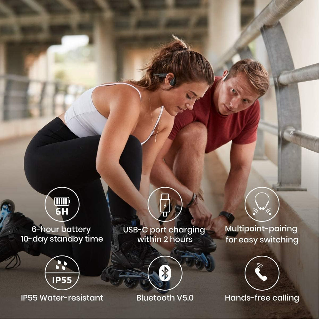 Aftershokz Openmove Open Ear Headphones Slate Grey Openmove Open Ear Headphones Slate Grey, 17 x 14 x 7 cm; 322.05 Grams