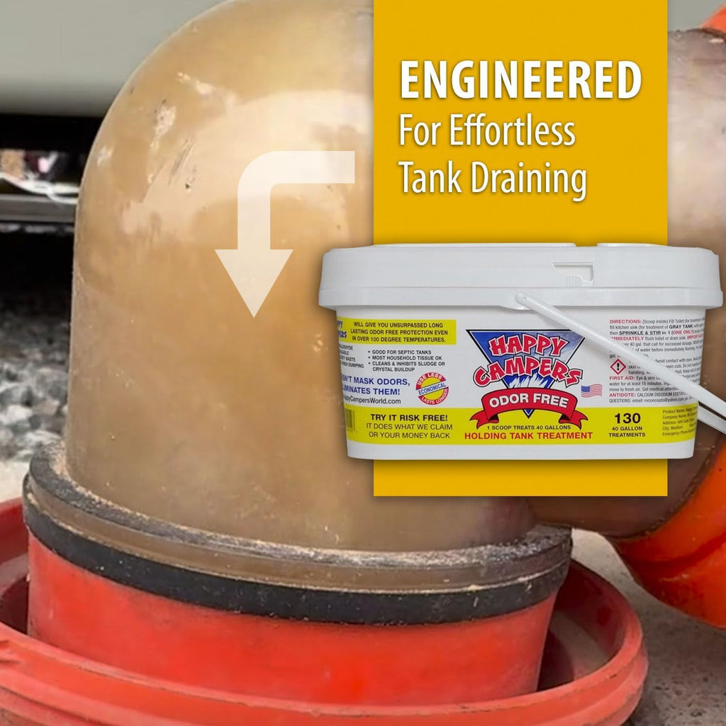 Happy Campers RV Toilet & Holding Tank Treatment – 130 Treatments