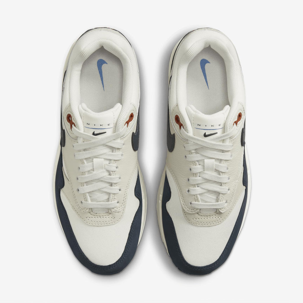 NIKE Air MAX 1 LX, Sneaker Mujer, Blanco Rojo, 38.5 EU
