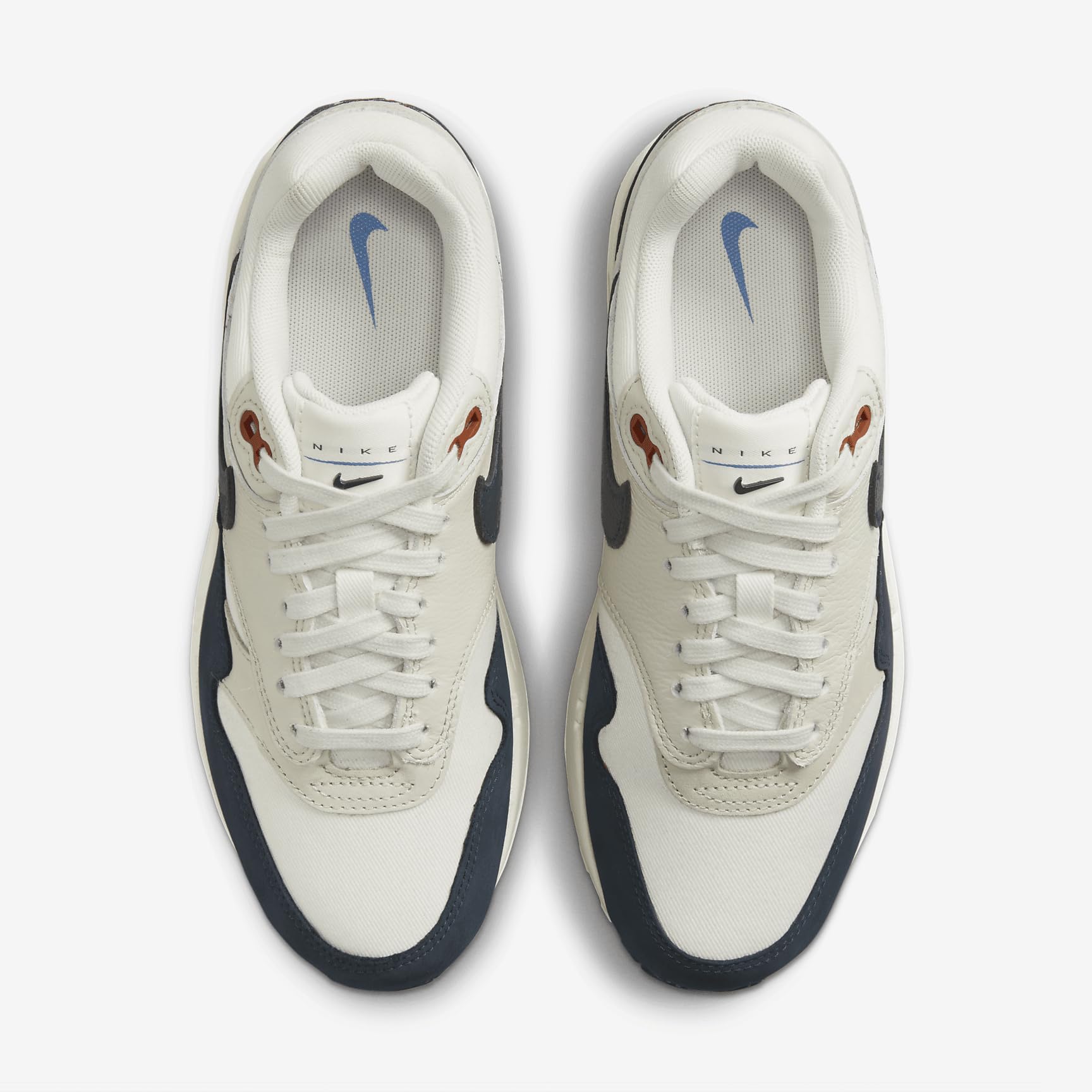 NIKE Air MAX 1 LX, Sneaker Mujer, Blanco Rojo, 38.5 EU